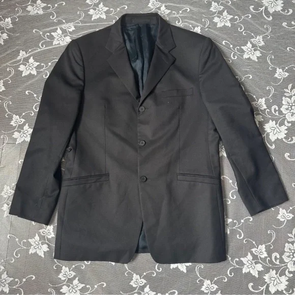 Versace Classic Black Wool Blazer Size 52